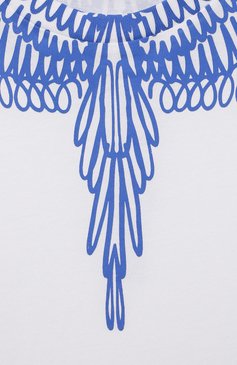 Детская хлопковая футболка MARCELO BURLON KIDS OF MILAN белого цвета, арт. 21E/B/MB/1100/0010/2-6Y | Фото 3 (Рукава: Короткие; Материал внешний: Хлопок; Региональные ограничения белый список (Axapta Mercury): RU; Мальчики Кросс-КТ: Футболка-одежда; Материал сплава: Проставлено; Драгоценные камни: Проставлено; Ростовка одежда: 4 года | 104 см, 6 лет | 116 см)