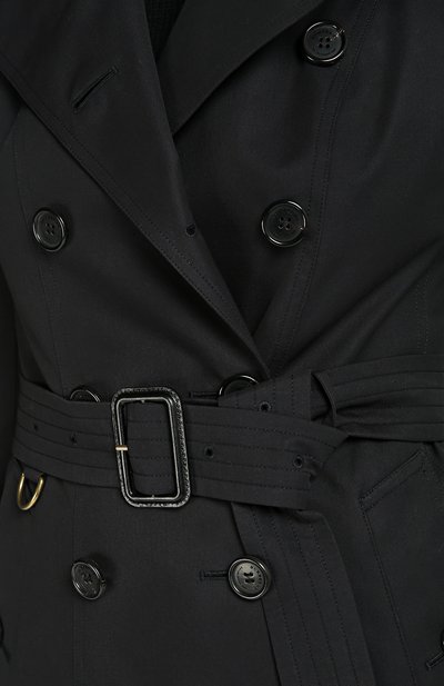 Двубортный тренч с поясом BURBERRY темно-синего цвета по цене 199500 руб., арт. 3997029, фото 5 Двубортный тренч с поясом BURBERRY, арт. 3997029, фото 5