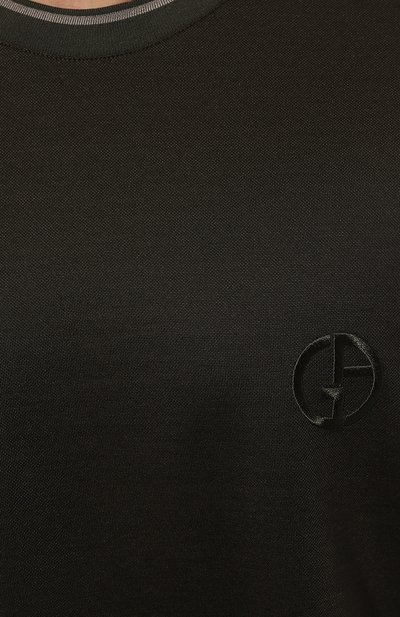 Футболка из хлопка и шелка GIORGIO ARMANI, арт. GM000238/TE11865, фото 5