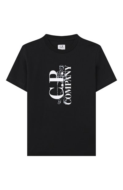 Хлопковая футболка C.P. COMPANY, арт. CNM00L/LAA17/4-8