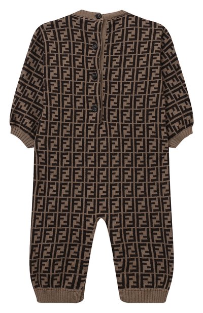 Хлопковый комбинезон FENDI, арт. BUL048/A3TE/3M-9M, фото 2