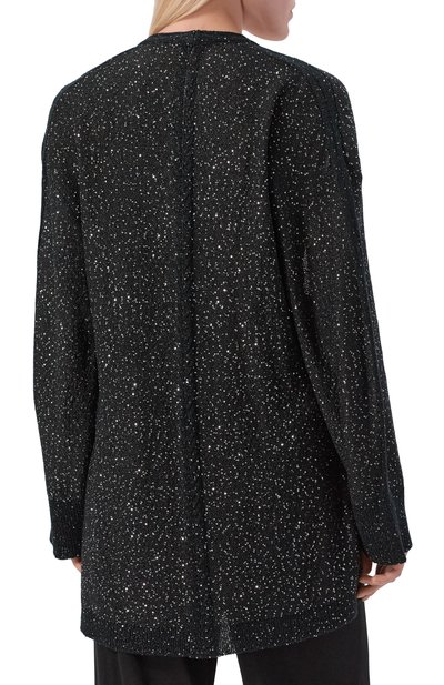 Кардиган с отделкой пайетками FREEAGE черного цвета по цене 38060 руб., арт. S26.CR109P.1889.900, фото 4 Кардиган с отделкой пайетками FREEAGE, арт. S26.CR109P.1889.900, фото 4