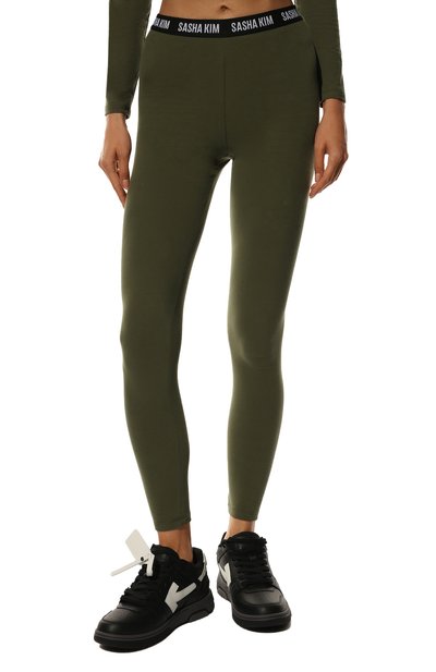 Хлопковый костюм SASHA KIM хаки цвета по цене 26900 руб., арт. УТ-00000647, фото 4 Хлопковый костюм SASHA KIM, арт. УТ-00000647, фото 4