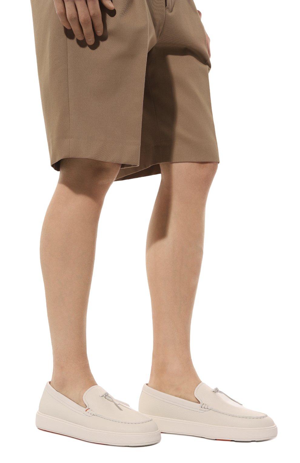 Кожаные лоферы SANTONI, арт. MBCD21439BARCSB4I48, фото 3