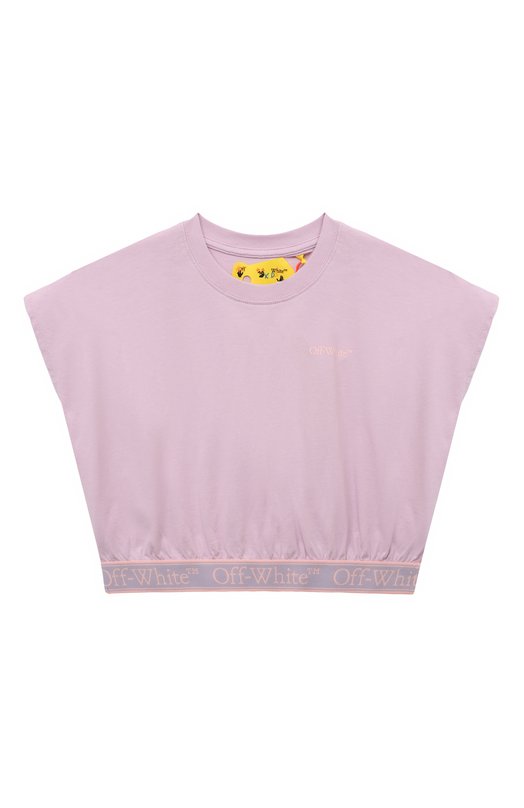 

Хлопковый топ Off-White, Сиреневый