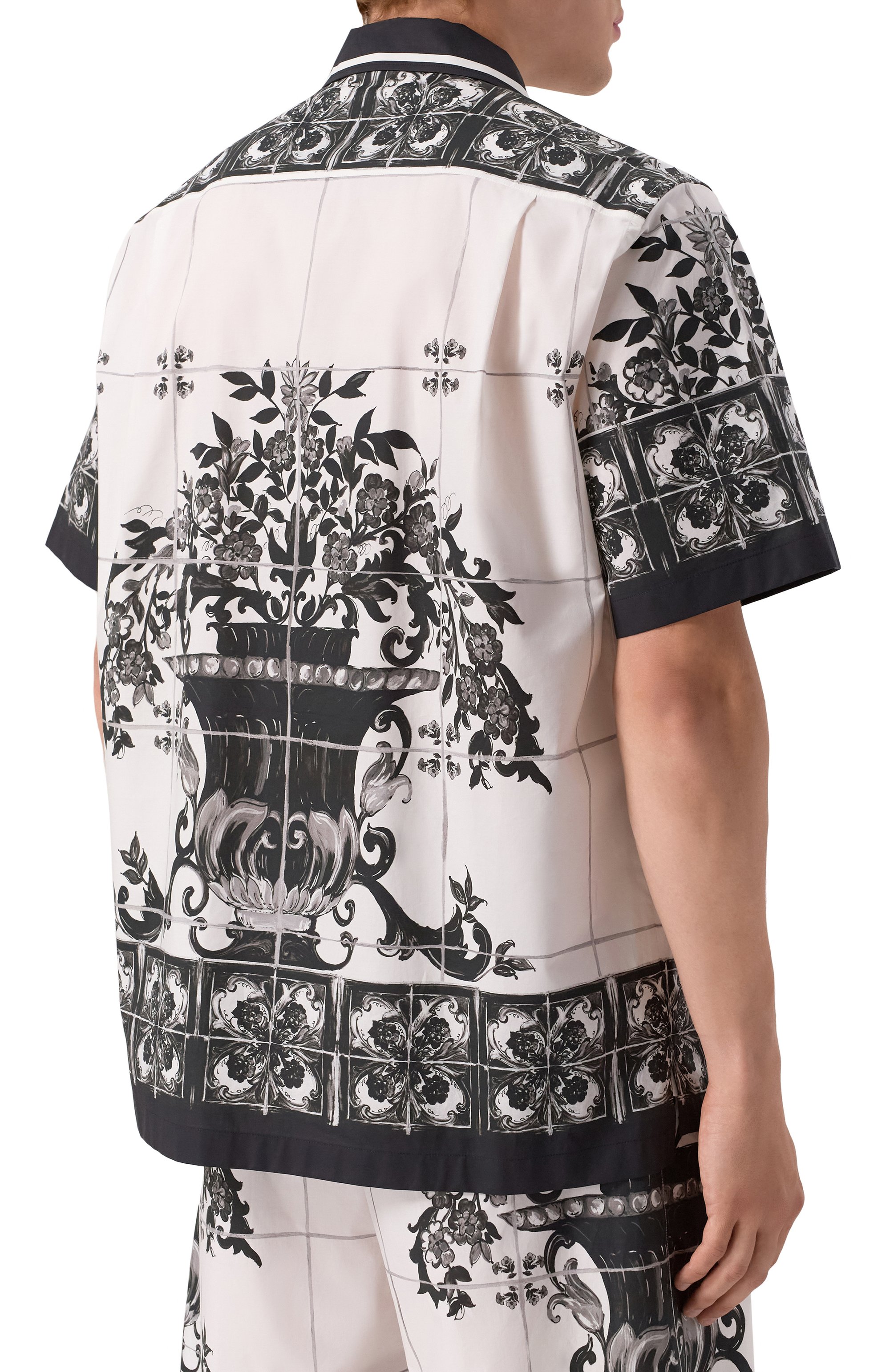 Хлопковая рубашка DOLCE & GABBANA, арт. G5JH9T/HH5EC, фото 4