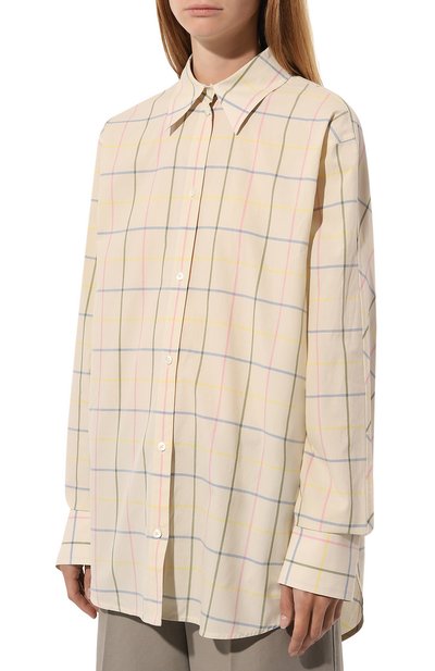 Хлопковая рубашка TOTEME, арт. 243-WRT2522-FB0203, фото 3