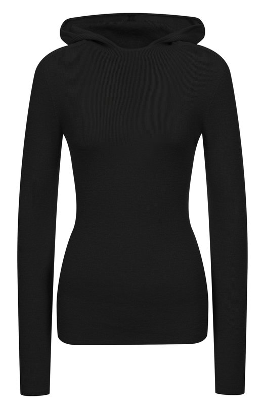 Шерстяное худи Lesyanebo LN08H-011_CHI Чёрный LN08H-011_CHI