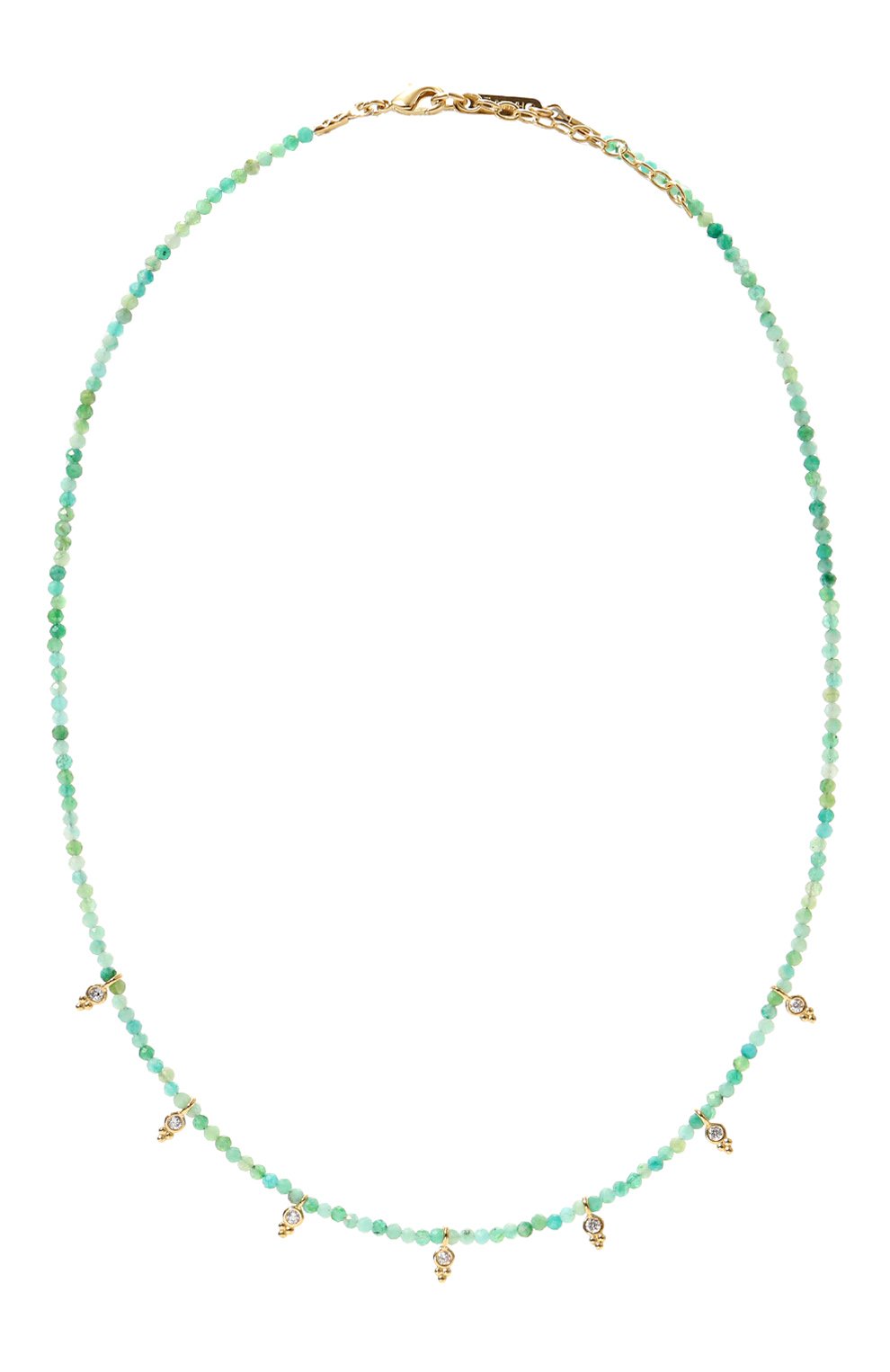 Колье HANKA_IN зеленого цвета по цене 15750 руб., арт. J0Y-CH-AMA-BIN-0.5M, фото 1 Колье HANKA_IN, арт. J0Y-CH-AMA-BIN-0.5M, фото 1