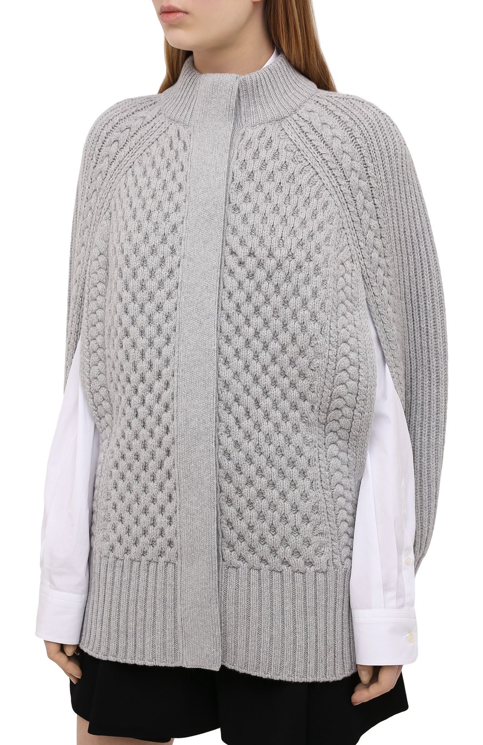 Пончо из ш ерсти и кашемира ALEXANDER MCQUEEN, арт. 650348/Q1ATE, фото 3