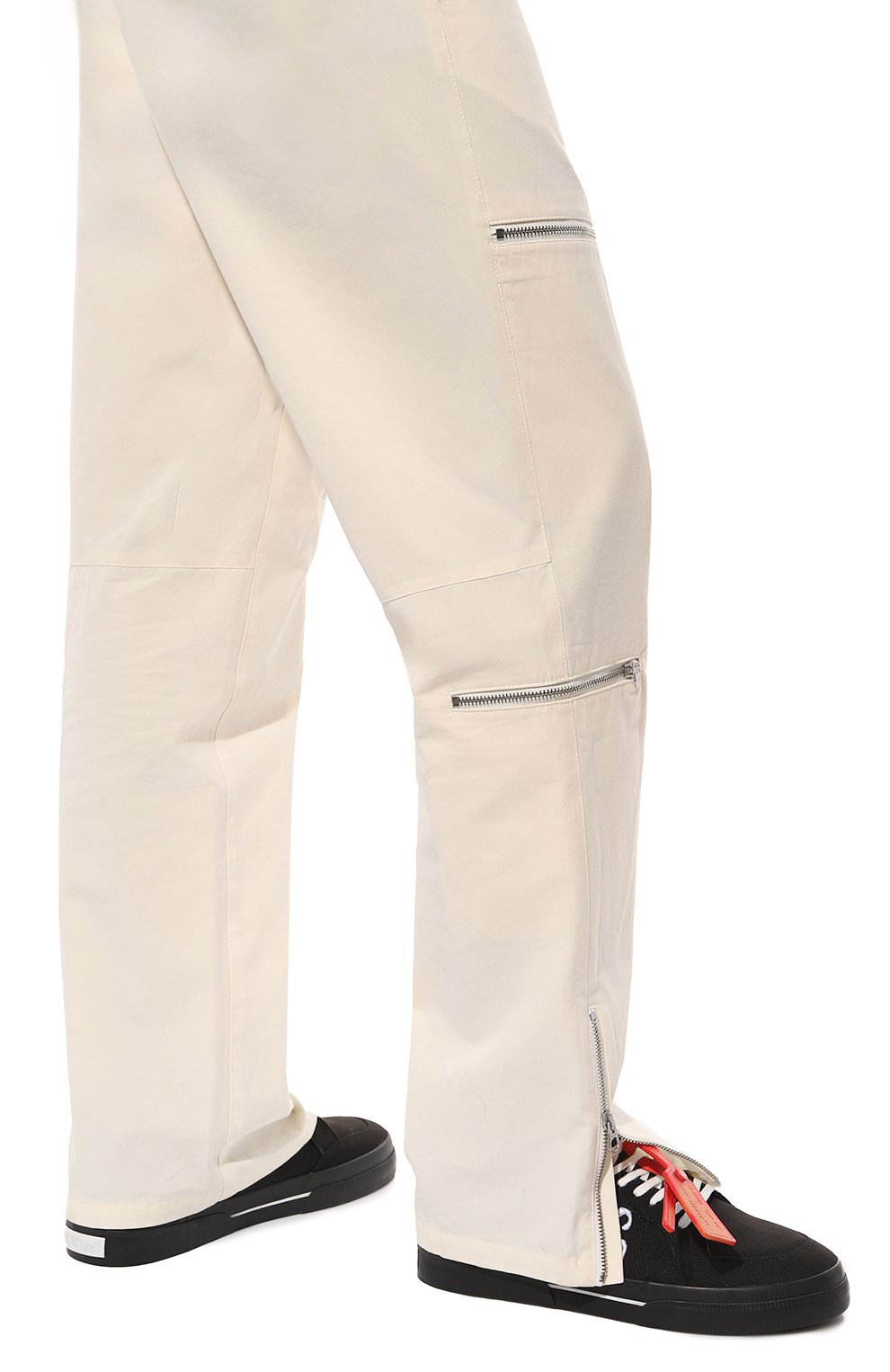 Текстильные кеды new low vulcanized OFF-WHITE, арт. 0MIA293S24FAB001, фото 3