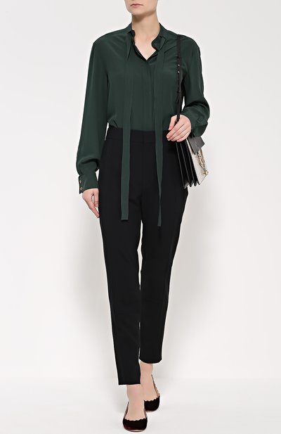 Укороченные брюки прямого кроя с завышенной талией CHLOÉ, арт. 16HPA15/16H237, фото 2