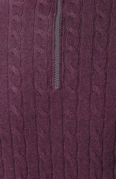 Кашемировый джемпер BRUNELLO CUCINELLI фиолетового цвета по цене 135000 руб., арт. M2226454, фото 5 Кашемировый джемпер BRUNELLO CUCINELLI, арт. M2226454, фото 5