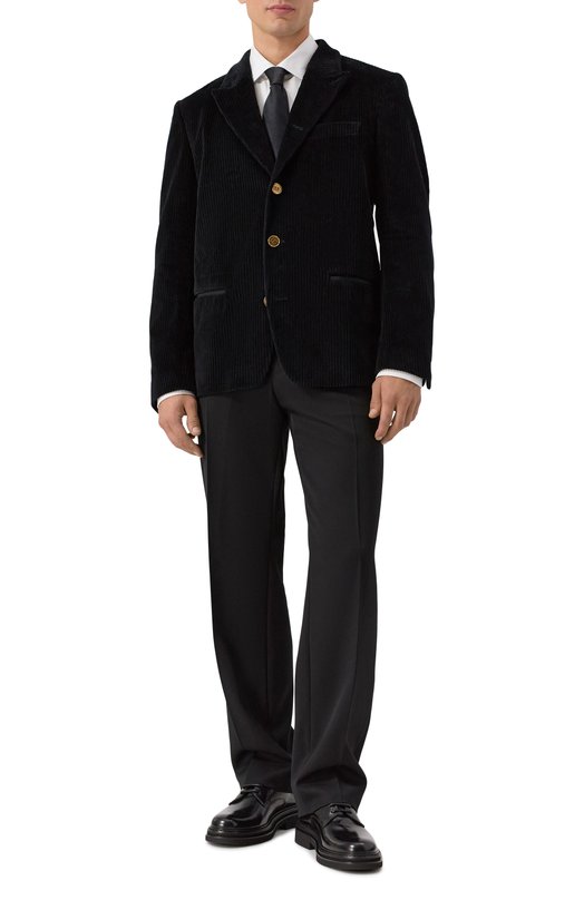 Вельветовый пиджак Dolce & Gabbana G2VG3Z/FUWDU Чёрный  G2VG3Z/FUWDU Фото 2
