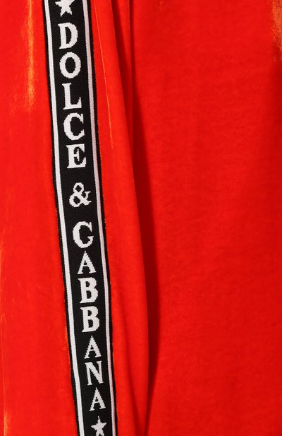 Бархатный свитшот DOLCE & GABBANA оранжевого цвета по цене 156500 руб., арт. F9G39T/FUVJK, фото 5 Бархатный свитшот DOLCE & GABBANA, арт. F9G39T/FUVJK, фото 5