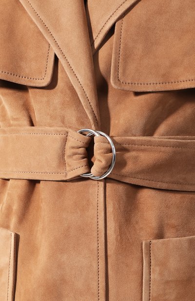 Кожаный плащ YVES SALOMON, арт. 9EYM24205AVXX, фото 5