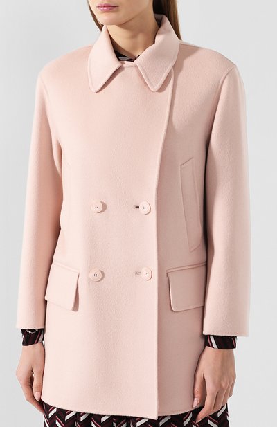 Кашемировое пальто EMPORIO ARMANI светло-розового цвета по цене 217500 руб., арт. 2NB34T/29940, фото 3 Кашемировое пальто EMPORIO ARMANI, арт. 2NB34T/29940, фото 3