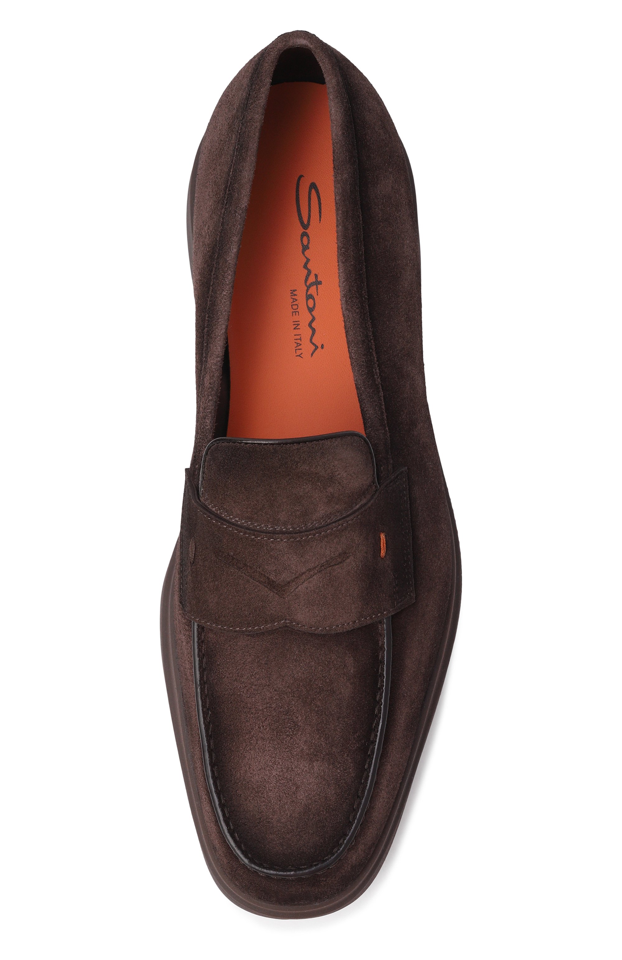 Замшевые пенни-лоферы easy SANTONI, арт. MGEG19238F0NSR0V, фото 5