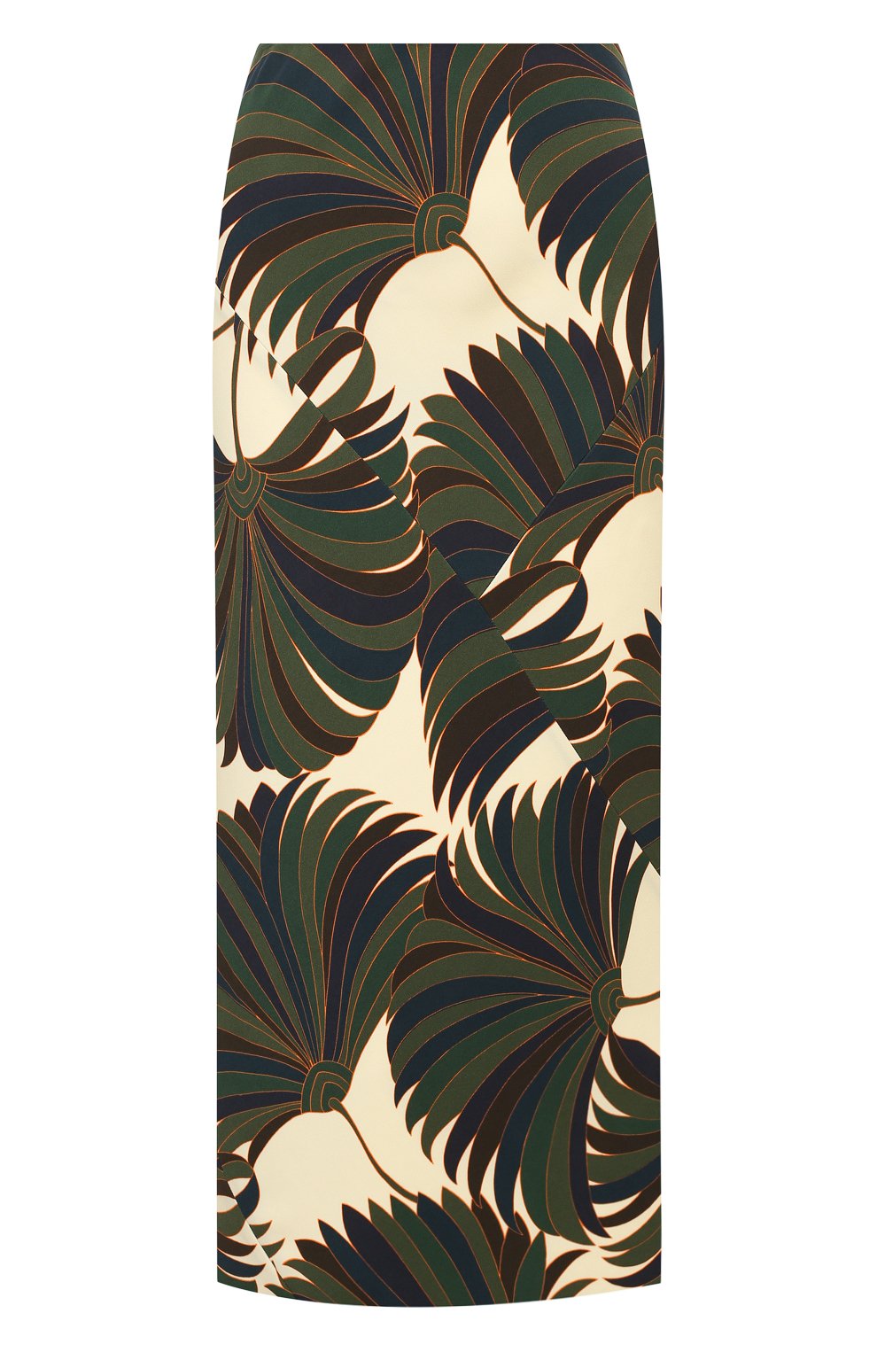 Юбка из вискозы DRIES VAN NOTEN зеленого цвета по цене 49950 руб., арт. 202-10894-1377, фото 1 Юбка из вискозы DRIES VAN NOTEN, арт. 202-10894-1377, фото 1