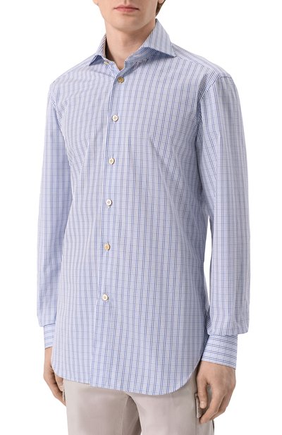 Хлопковая рубашка KITON, арт. UCCH0948219, фото 3