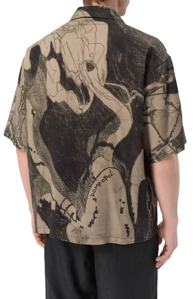 Рубашка из вискозы DOMREBEL, арт. M EXTR0VERT/CAMP C0LLAR SHIRT, фото 4