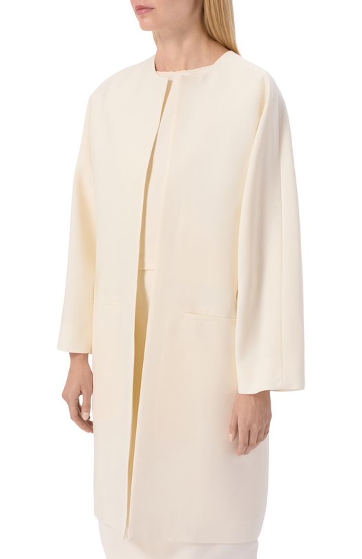 Пальто из шерсти и шелка MVST M26.2PW.C007/F091 Кремовый  M26.2PW.C007/F091 Фото 3