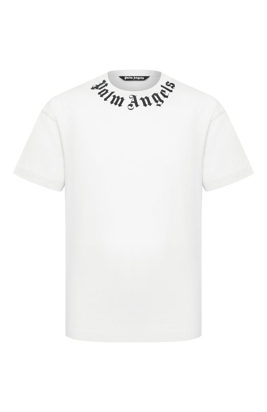Хлопковая футболка Palm Angels PMAA109S26JER008 Белый PMAA109S26JER008