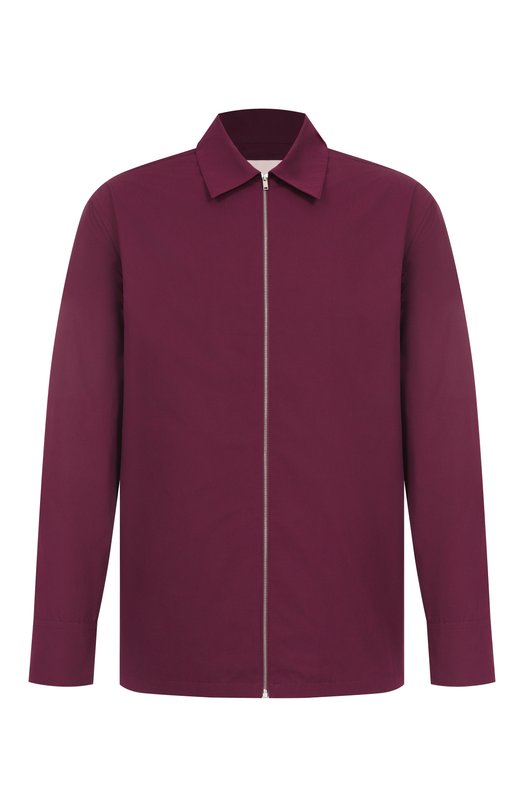 Хлопковая рубашка Jil Sander J22DL0249/J45002 Бордовый J22DL0249/J45002