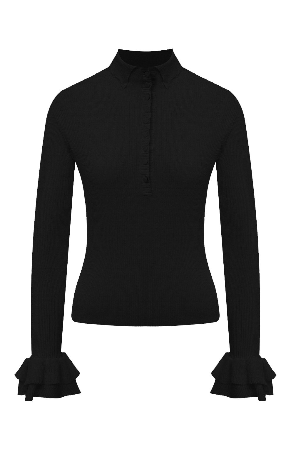 Пуловер из вискозы и шерсти PHILOSOPHY DI LORENZO SERAFINI черного цвета по цене 42200 руб., арт. A0923/5701, фото 1 Пуловер из вискозы и шерсти PHILOSOPHY DI LORENZO SERAFINI, арт. A0923/5701, фото 1