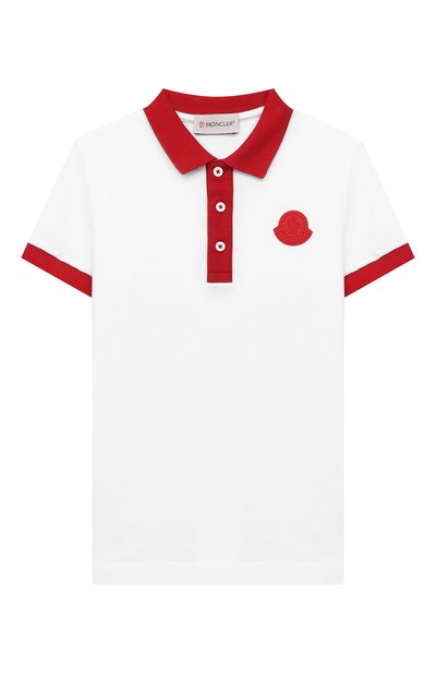 Комплект из поло и шорт MONCLER красного цвета по цене 22750 руб., арт. G1-954-8M746-20-8496W/4-6A, фото 2 Комплект из поло и шорт MONCLER, арт. G1-954-8M746-20-8496W/4-6A, фото 2