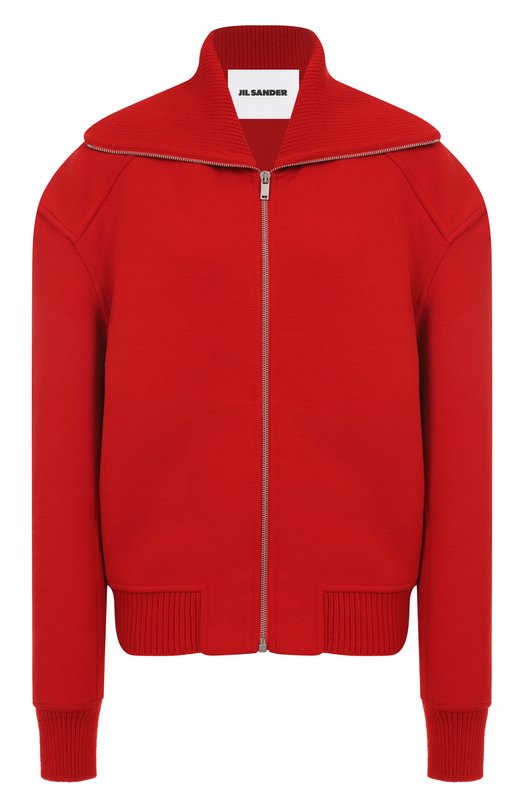 Шерстяной бомбер Jil Sander J02BN0223/J20318 Красный J02BN0223/J20318