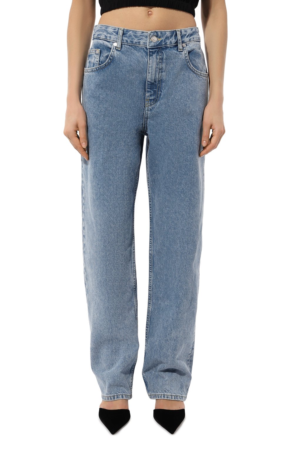 Джинсы M05CH1NO JEANS голубого цвета по цене 22900 руб., арт. A0324/3236, фото 3 Джинсы M05CH1NO JEANS, арт. A0324/3236, фото 3