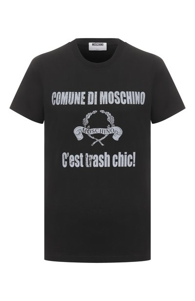 Женская хлопковая футболка MOSCHINO, арт. A0706/5441
