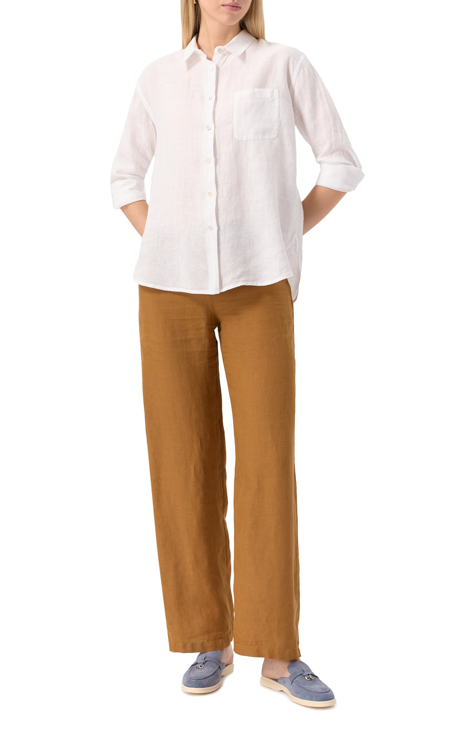 Льняная рубашка 120% LINO, арт. 32ALIW19GE/000B317, фото 2