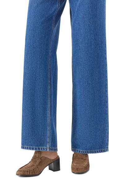 Замшевые мюли 12 STOREEZ коричневого цвета по цене 24000 руб., арт. 132861, фото 2 Замшевые мюли 12 STOREEZ, арт. 132861, фото 2