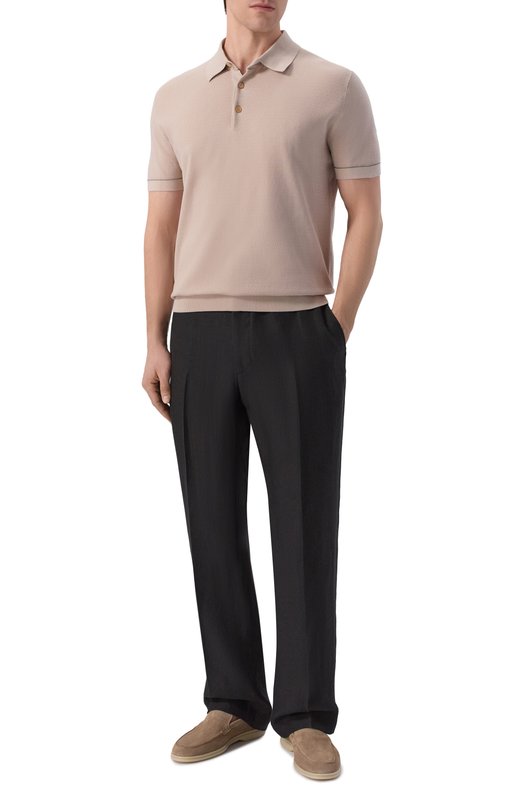 Льняные брюки Andrea Campagna LUCAN0 ELAX/AN1801 Чёрный  LUCAN0 ELAX/AN1801 Фото 2