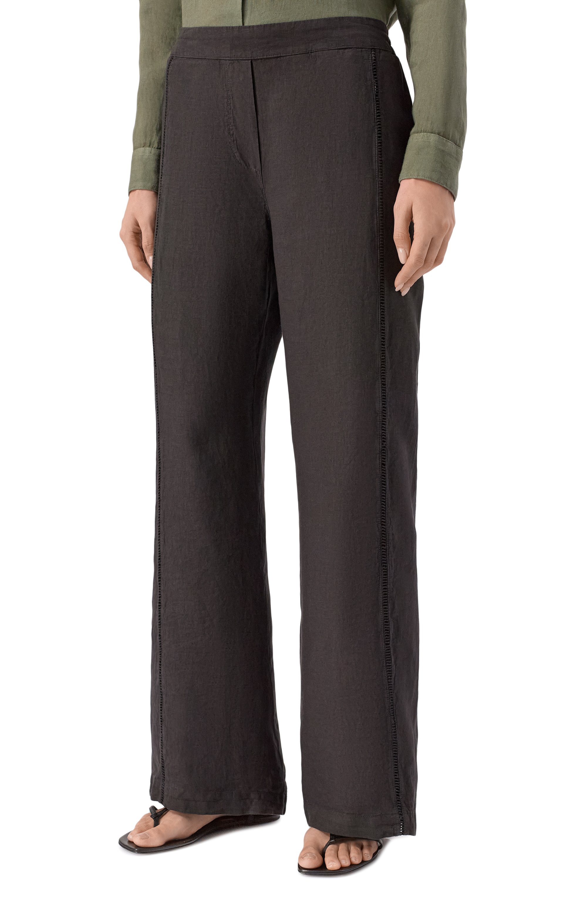 Льняные брюки 120% LINO, арт. 33ALIW29RC/000F753, фото 3