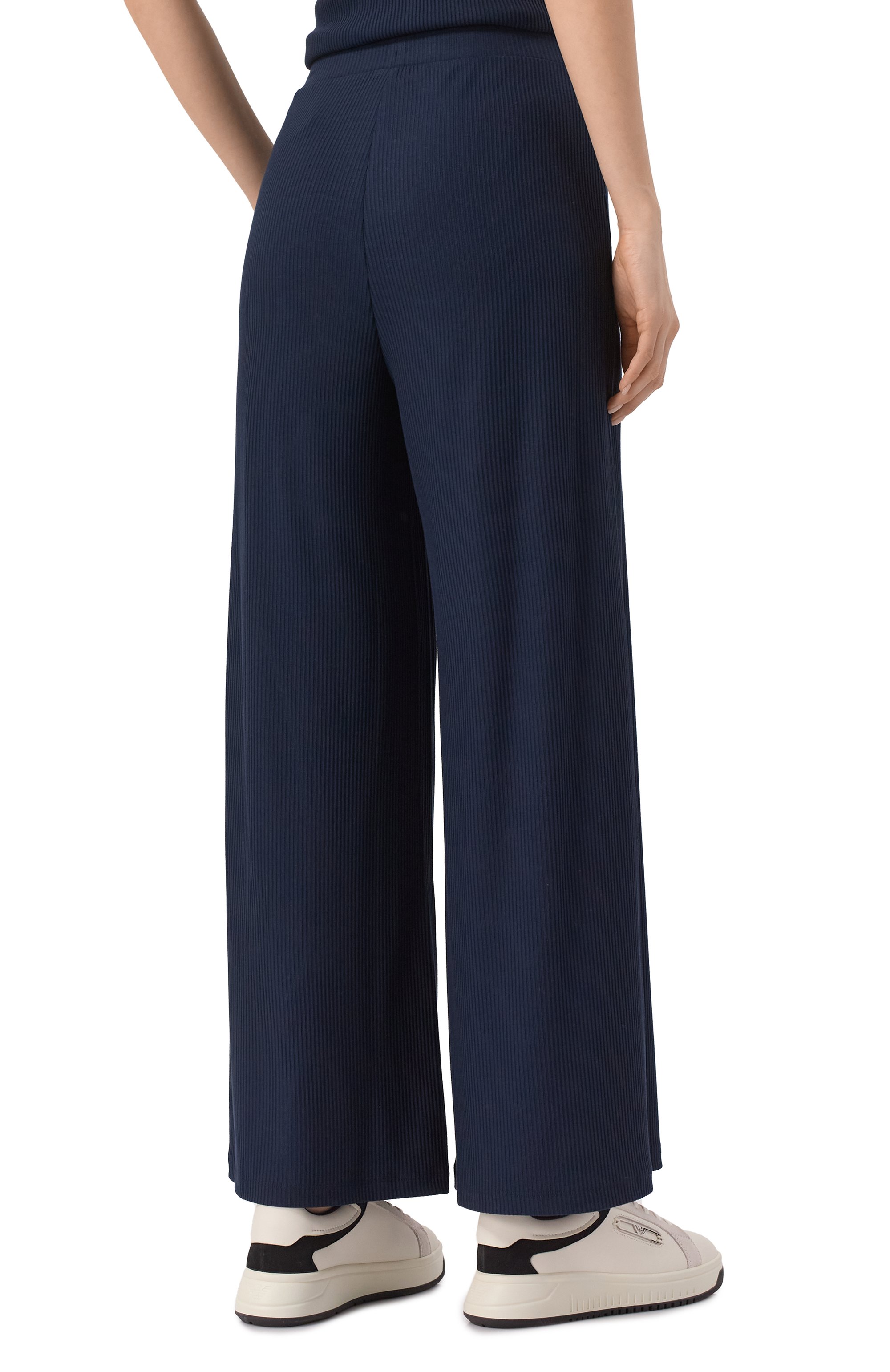 Брюки из вискозы EA7 синего цвета по цене 18150 руб., арт. 7W000165/AF12654, фото 4 Брюки из вискозы EA7, арт. 7W000165/AF12654, фото 4