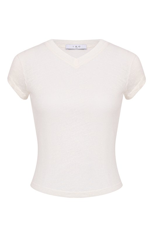 Льняной топ Iro WM19SYBEL Белый WM19SYBEL