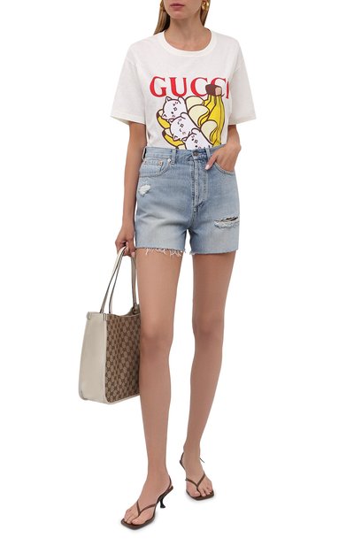 Хлопковая футболка GUCCI, арт. 615044/XJDGN, фото 2