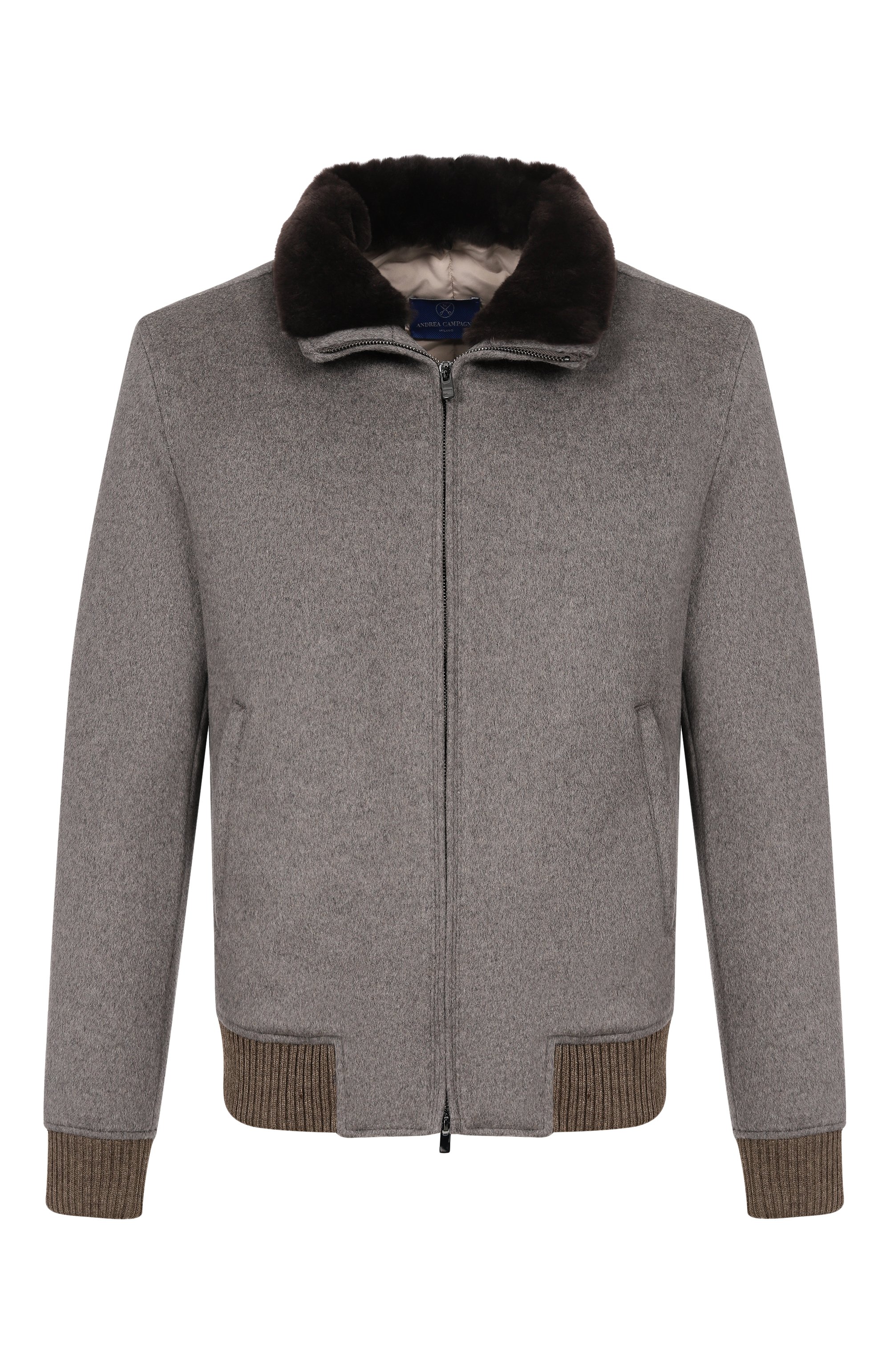 Бомбер с воротником из бобра ANDREA CAMPAGNA, арт. M0D.TIBERI0/ZEUS_SET, фото 1