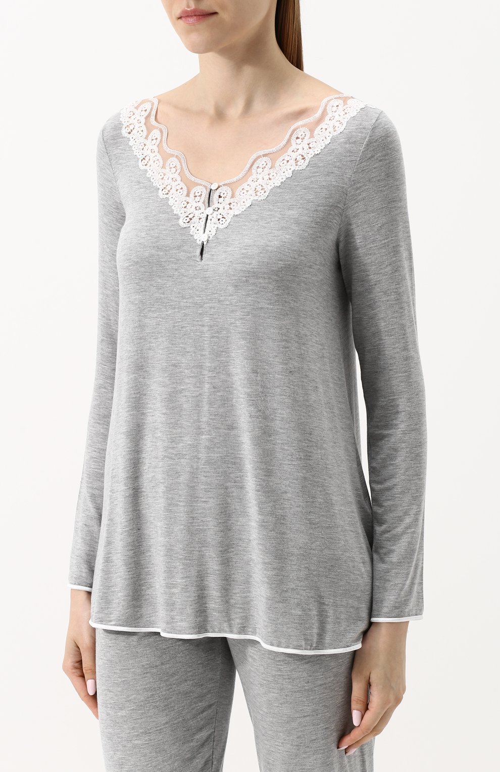 Однотонная пижама с кружевной отделкой IMEC, арт. 68770, фото 2