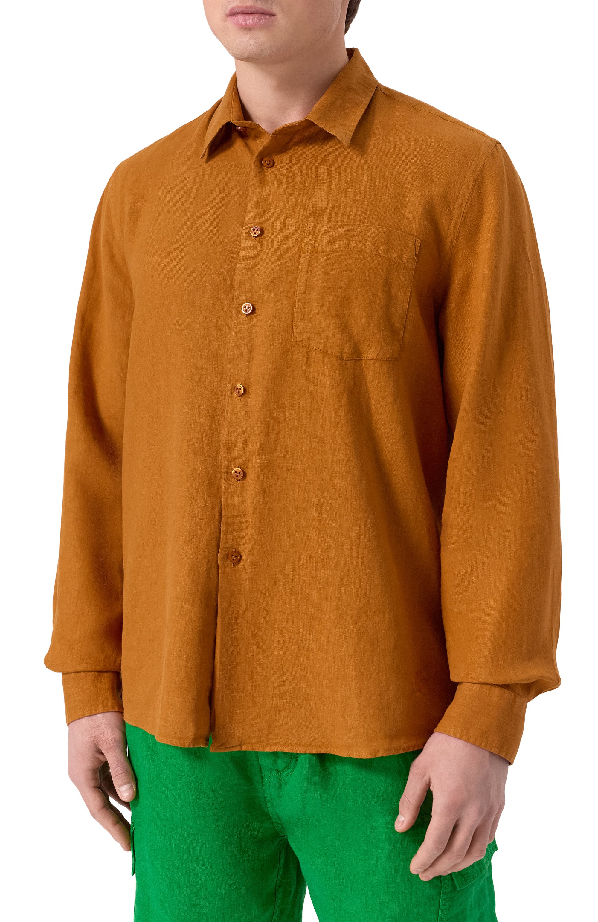 Льняная рубашка VILEBREQUIN, арт. CAR0UBIS/H9U10, фото 3