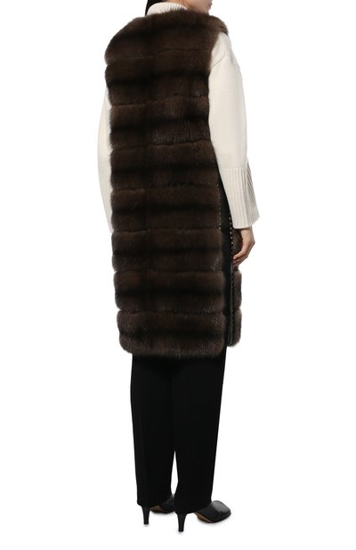 Жилет из меха соболя VALENTINO, арт. QF3FC23518F, фото 4