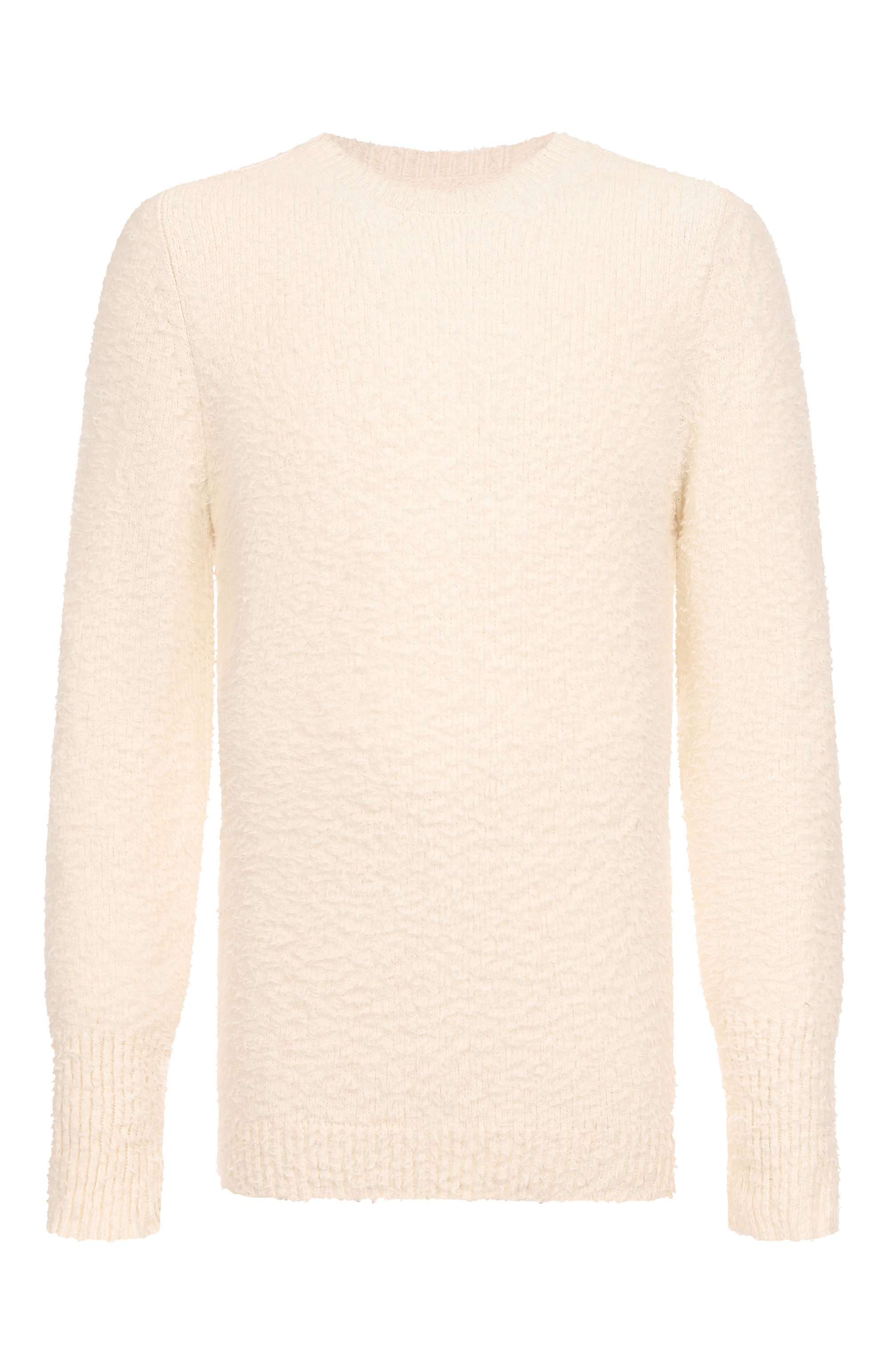 Хлопковый свитер MAISON MARGIELA кремового цвета по цене 136500 руб., арт. SI0GP0001/S17664, фото 1 Хлопковый свитер MAISON MARGIELA, арт. SI0GP0001/S17664, фото 1