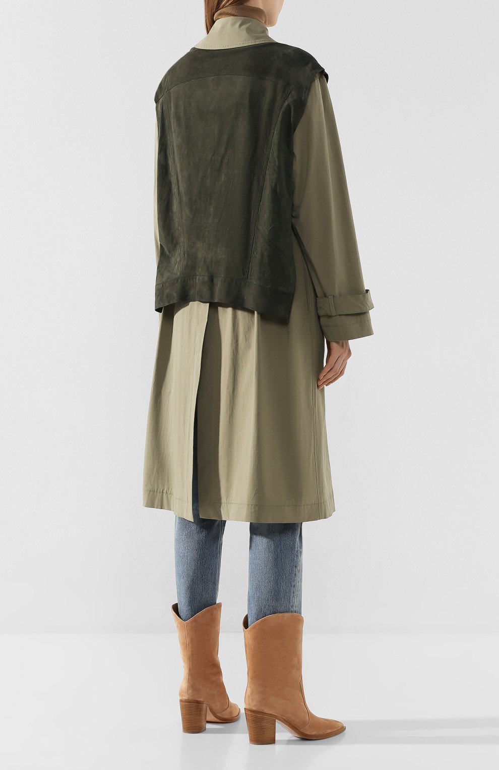 Замшевое пальто ERIKA CAVALLINI, арт. P0/P/P0SW01, фото 4