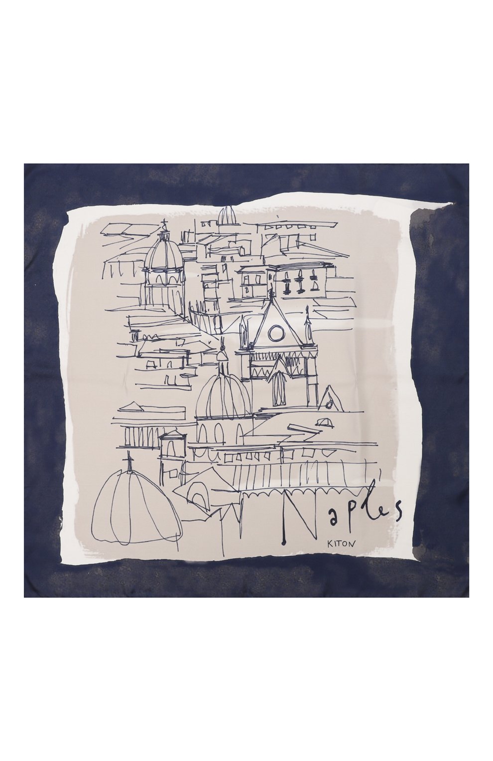 Шелковый платок KITON, арт. D53754XC5028, фото 4