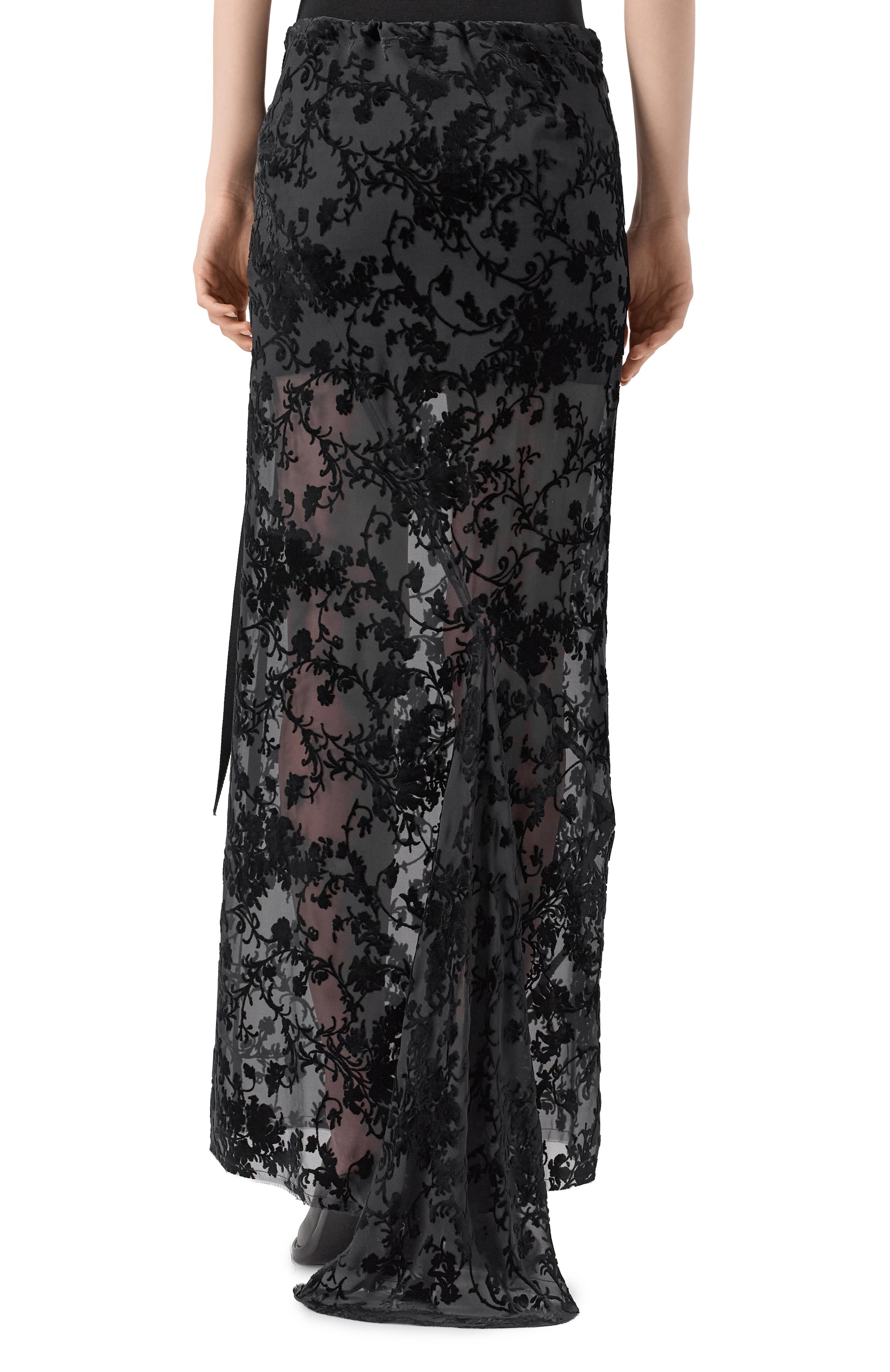 Юбка из вискозы и шелка ANN DEMEULEMEESTER, арт. B0010457/FA616, фото 4