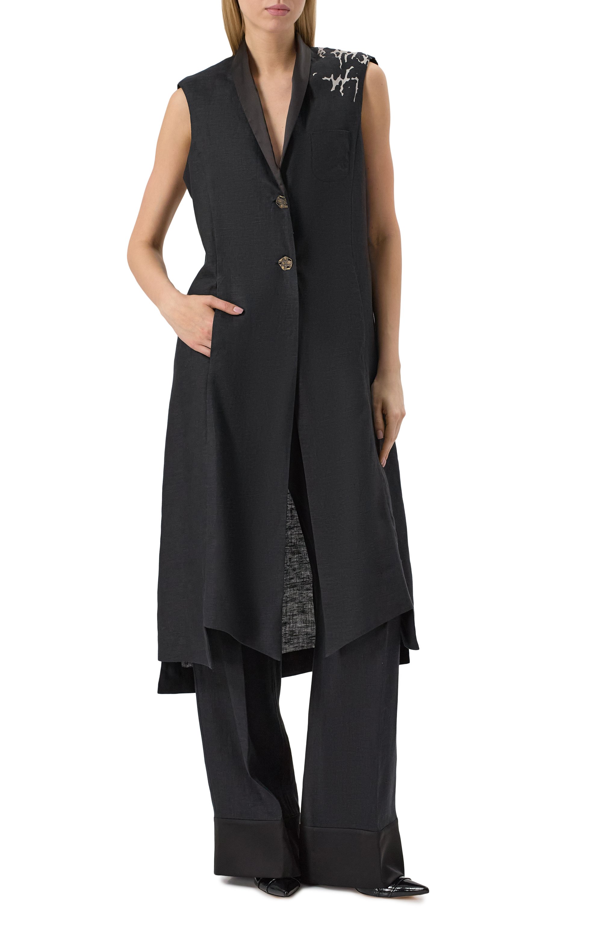 Льняное платье MIDGARD PARIS, арт. VT1602-LN-BK, фото 3