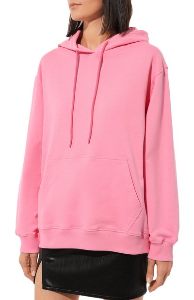 Хлопковое худи MSGM светло-розового цвета по цене 21550 руб., арт. 3442MDM535/237000, фото 3 Хлопковое худи MSGM, арт. 3442MDM535/237000, фото 3